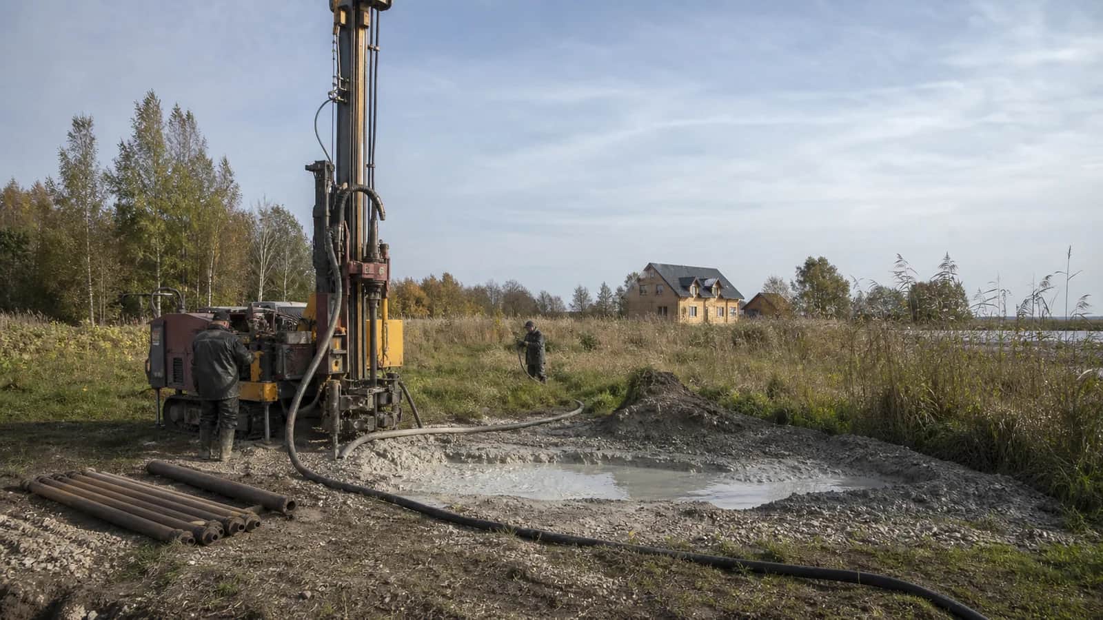 Puurkaevu puurimine Läänemaa rannikumaa kinnistul